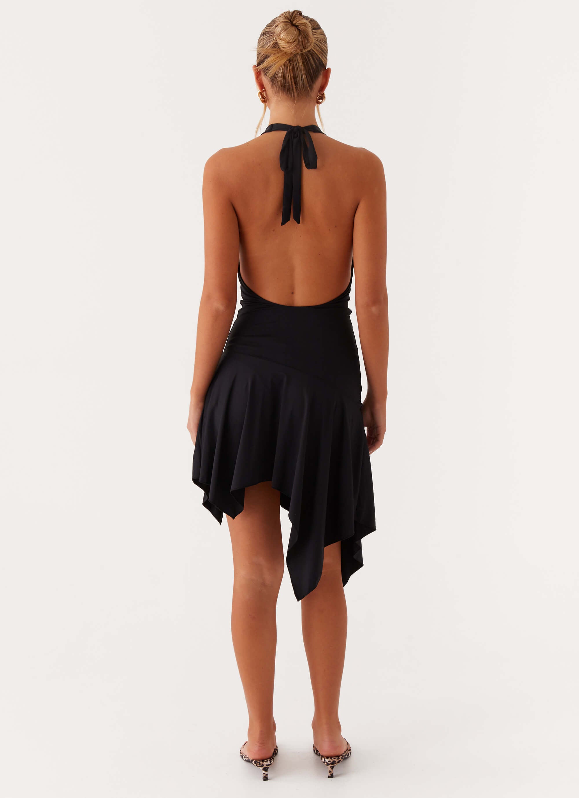 Lilyana Low Back Halter Midi Dress - Black Peppermayo US Lilyana Low Back Halter Midi Dress - Black Peppermayo US