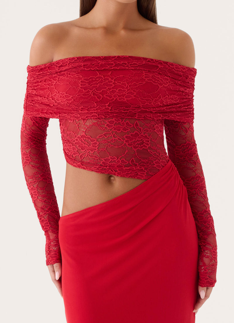 Linna Maxi Dress - Red