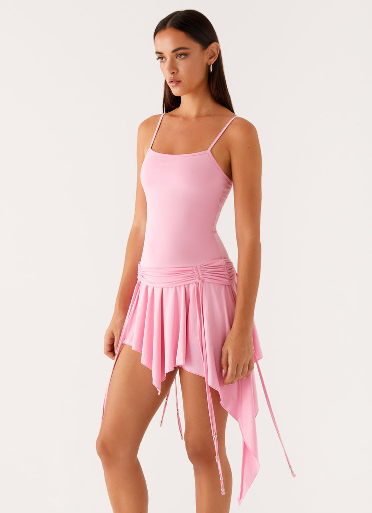 Lino Mini Dress Baby Pink 5