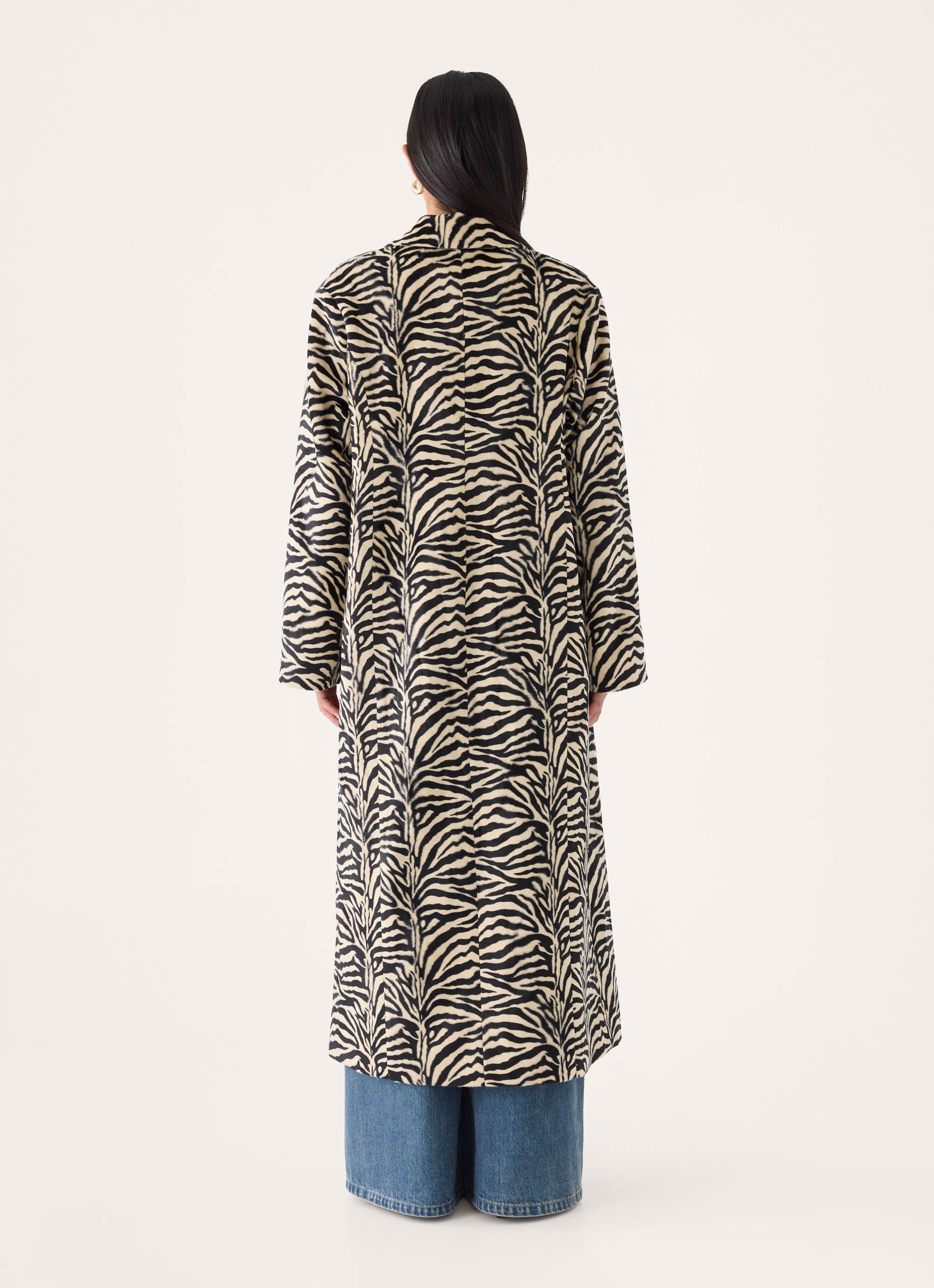 Lirena Fitted Zebra Coat - Zebra – Peppermayo US