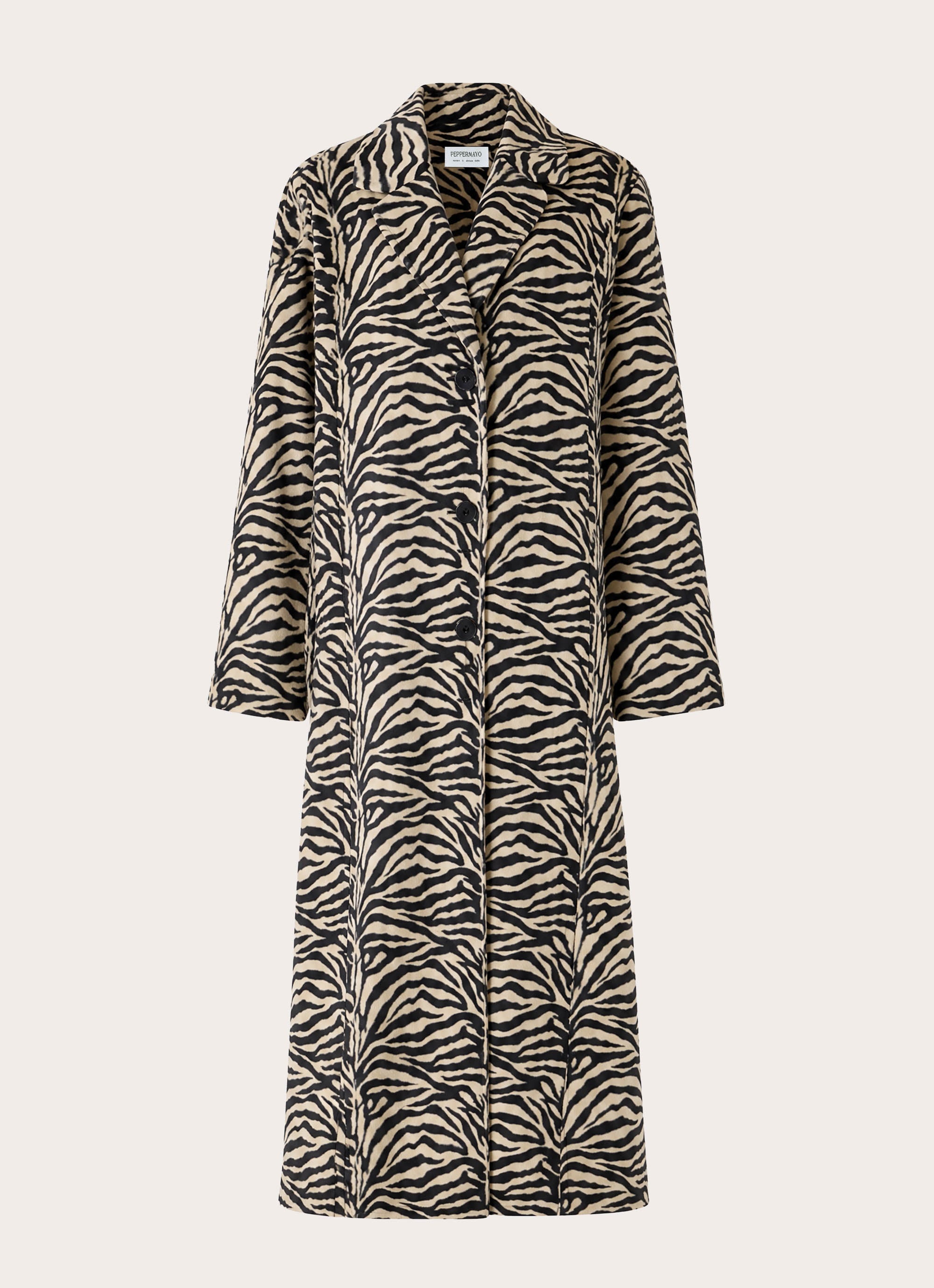 Lirena Fitted Zebra Coat - Zebra – Peppermayo US