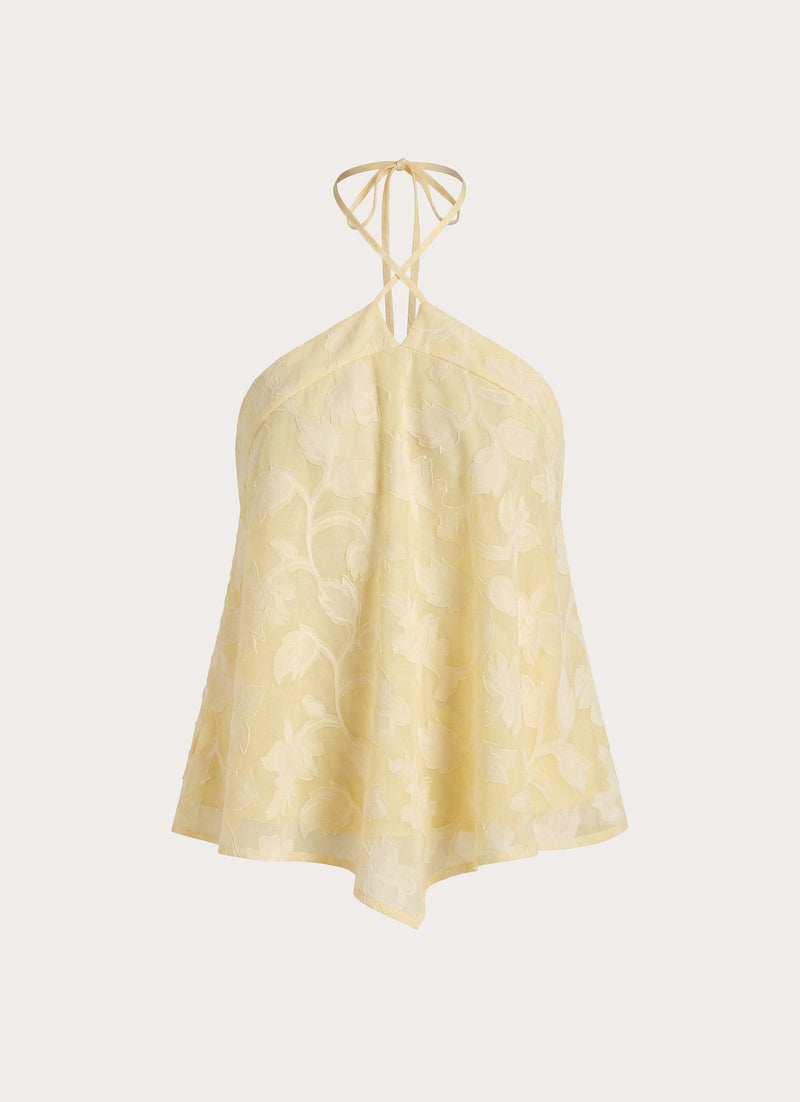 Lizare Halter Top - Yellow