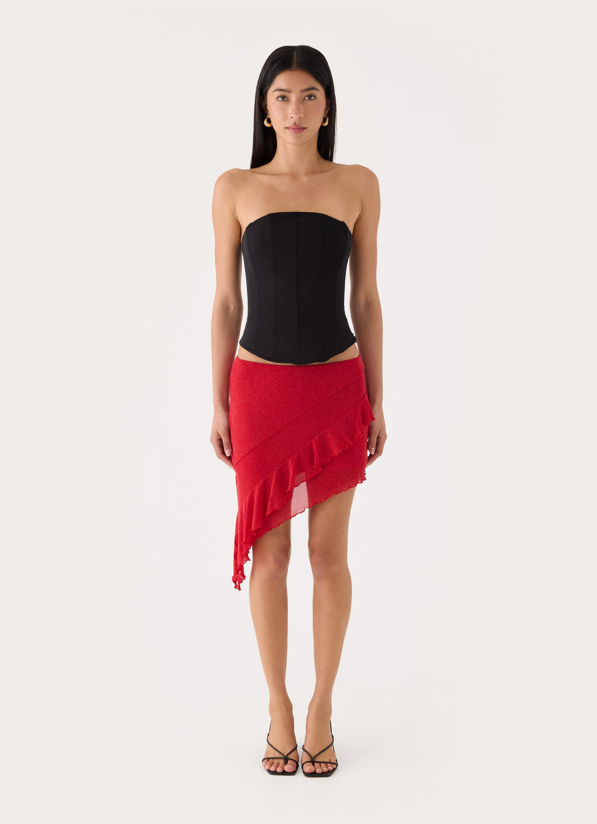 Lollita Mini Skirt - Chilli Red