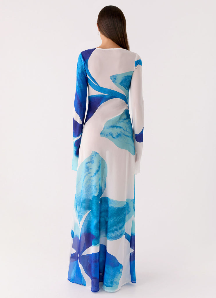 Lorde Maxi Dress - Cerulean Bloom Peppermayo US Lorde Maxi Dress - Cerulean Bloom Peppermayo US