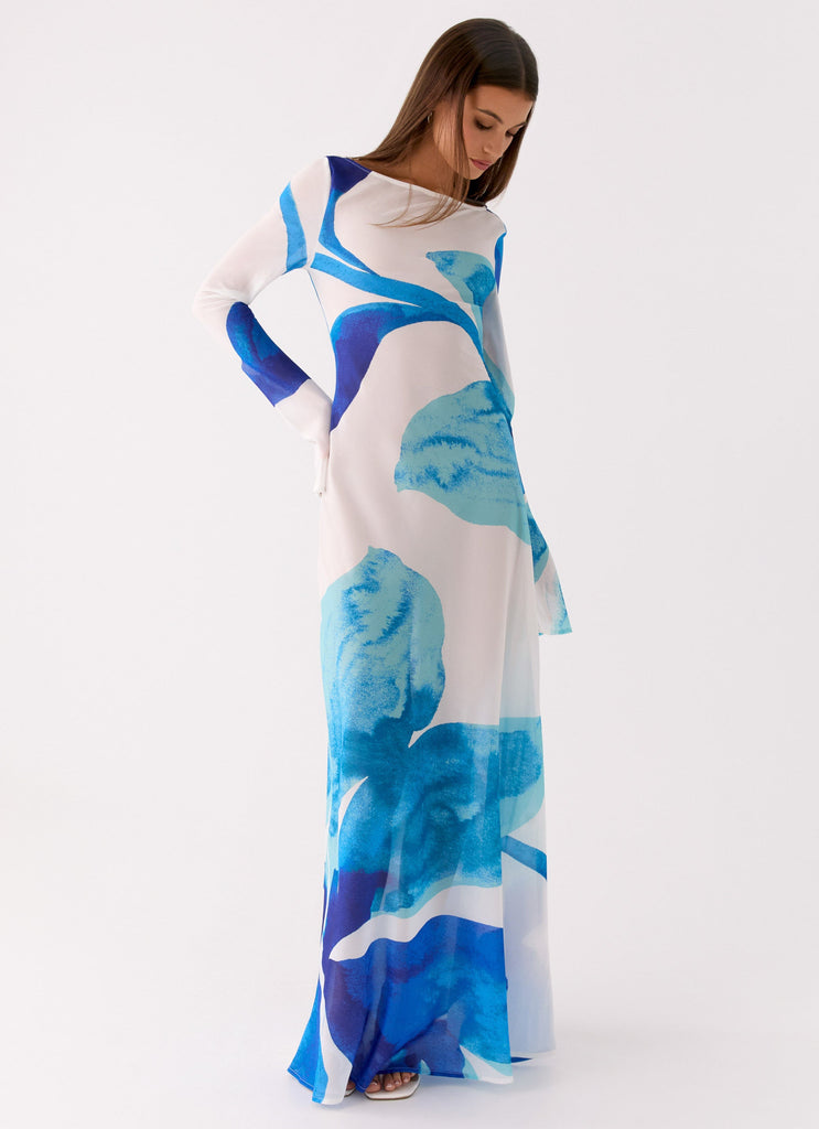 cerulean silk dress Shop Cerulean Blue Silk Dress by Hemji