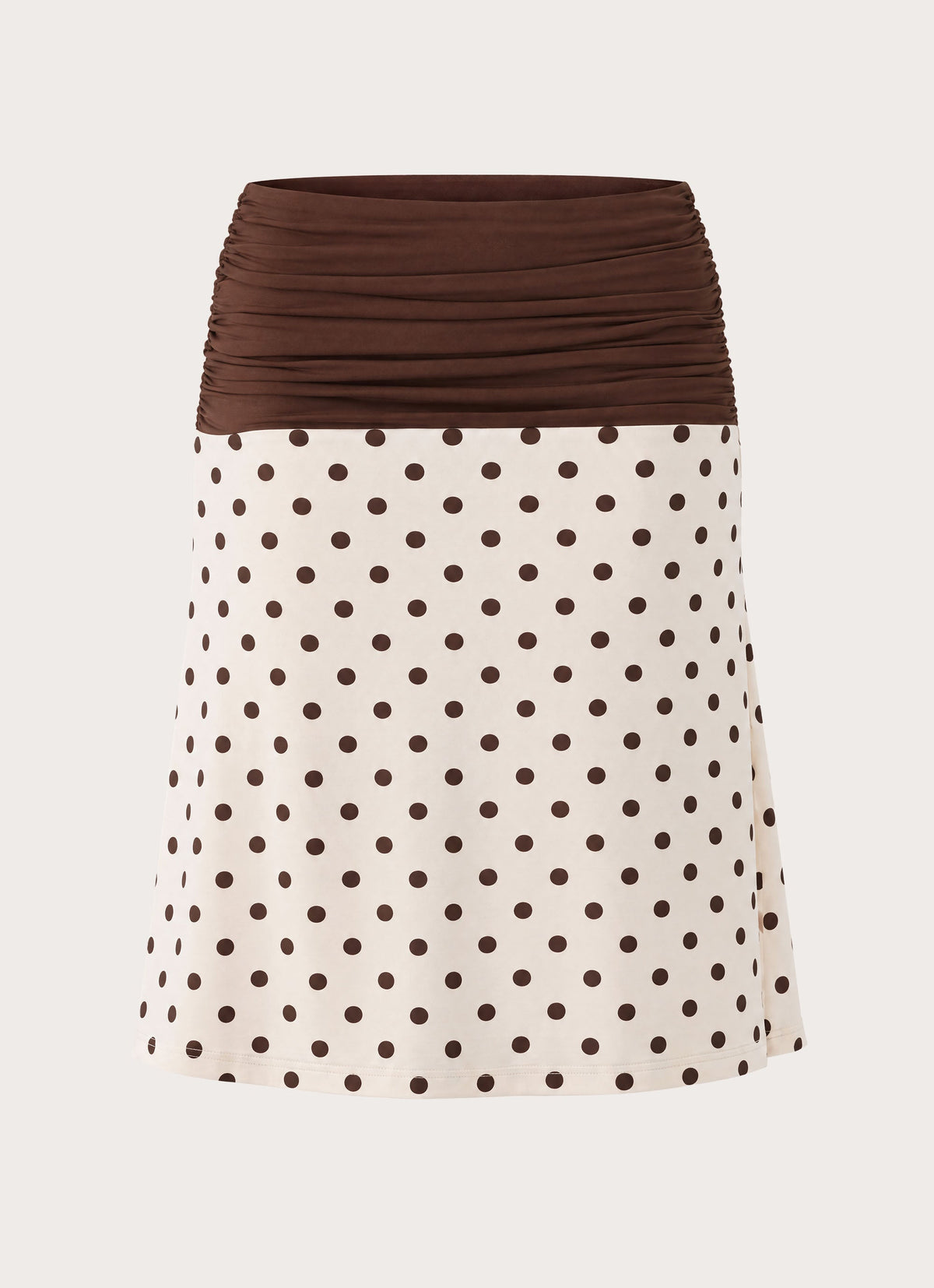 Lorelei Midi Skirt - Cream Polka Dot