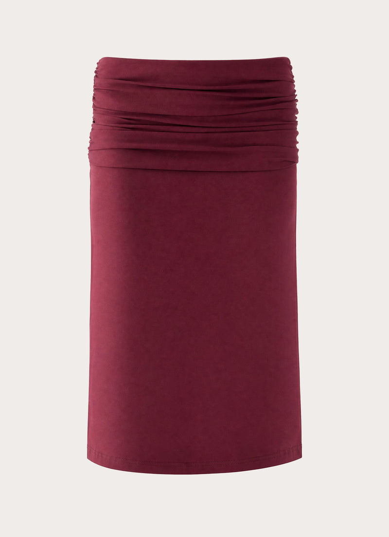 Lorelei Midi Skirt - Maroon