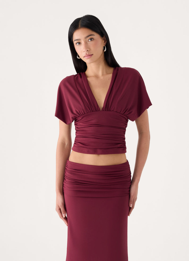 Lorelei Top - Maroon