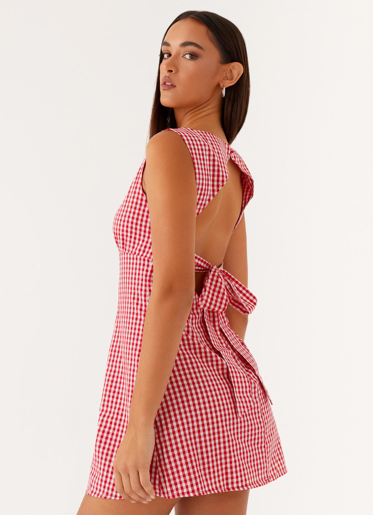 Lotus Tie Back Mini Dress