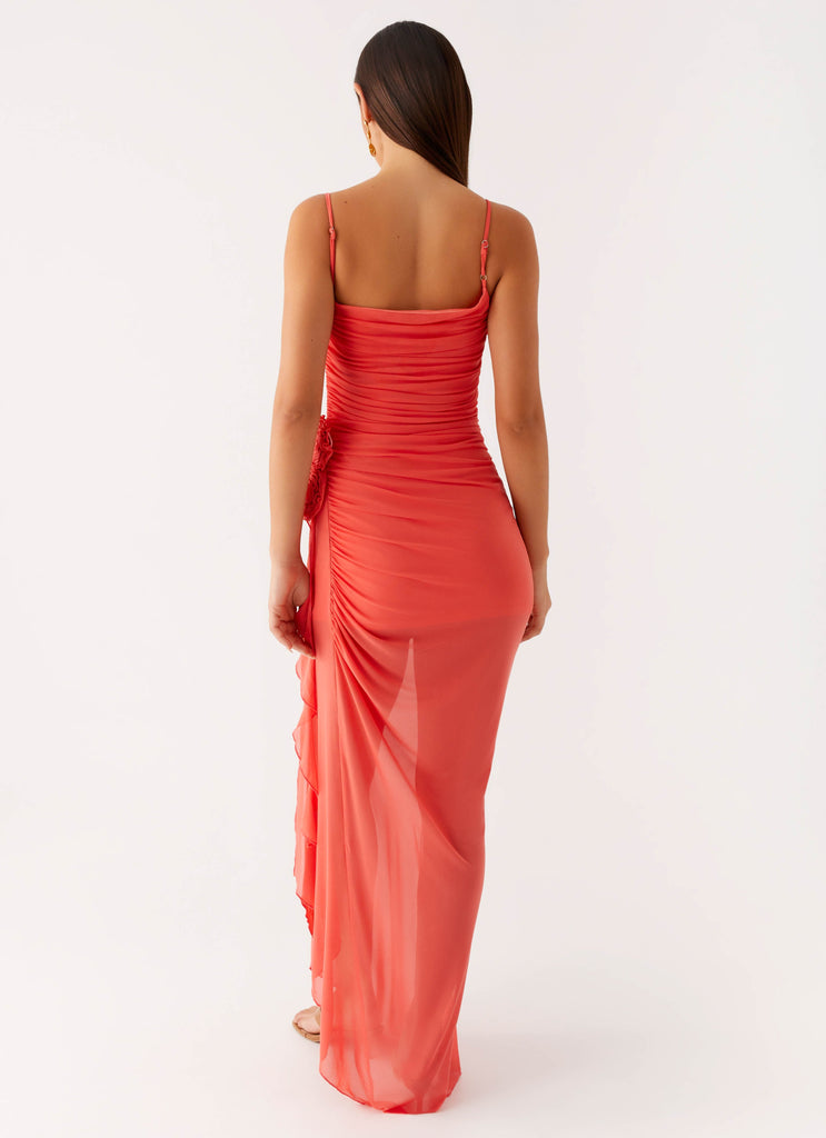 Louana Maxi Dress - Coral Peppermayo US Louana Maxi Dress - Coral Peppermayo US