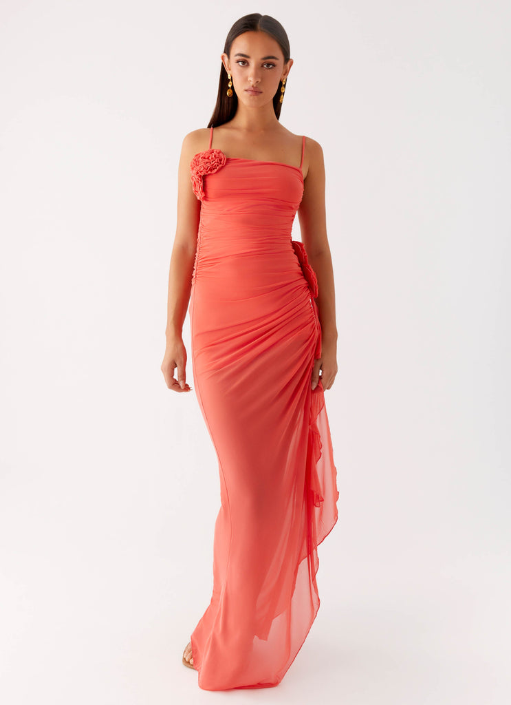 Louana Maxi Dress - Coral Peppermayo US Louana Maxi Dress - Coral Peppermayo US