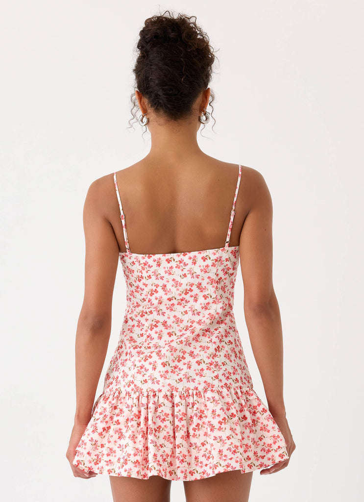 Loulette Mini Dress - Porcelain Rose – Peppermayo US