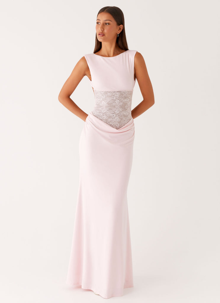 monster super league beige and pink dress POSTER GIRL
