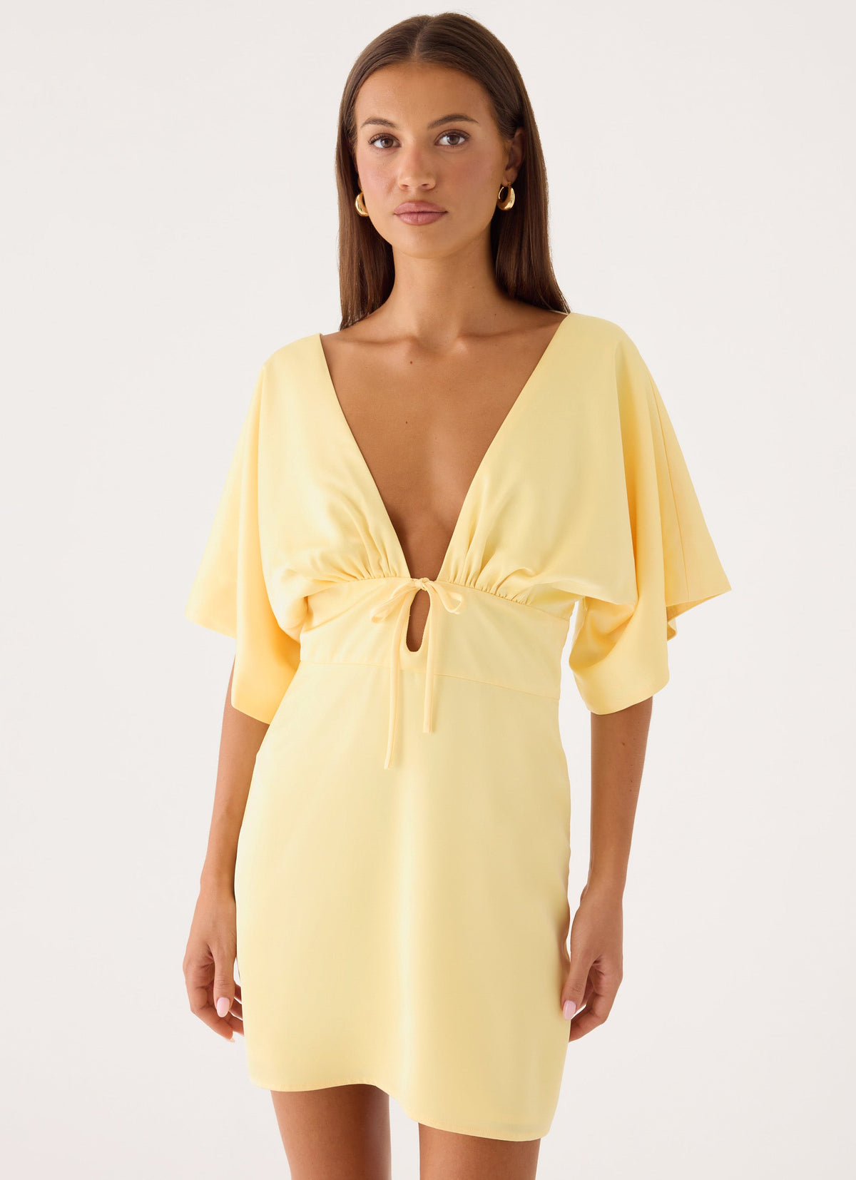 yellow silk mini dress Lulus | Light Satin Square Neck | Womens | X-Small (Available in S, M, L, XL) Waist 32cm Sorority Rush Dress | Love