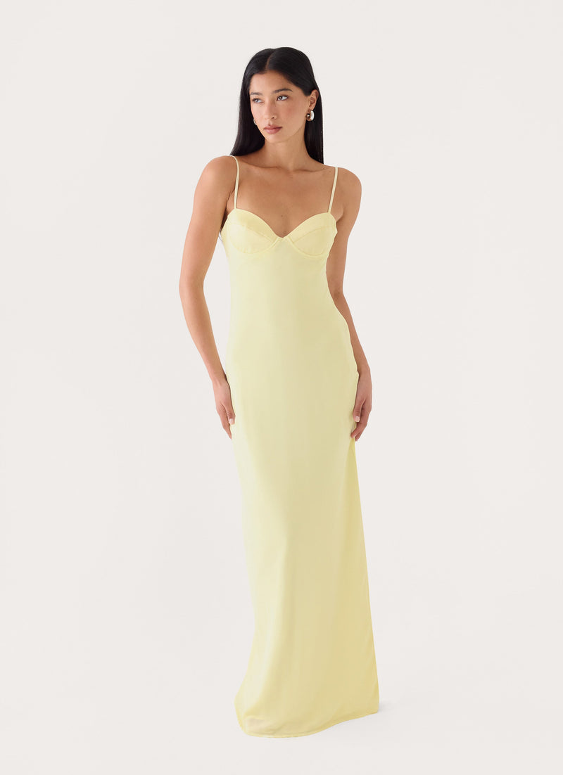 Loved By You Maxi Dress - Butter Yellow