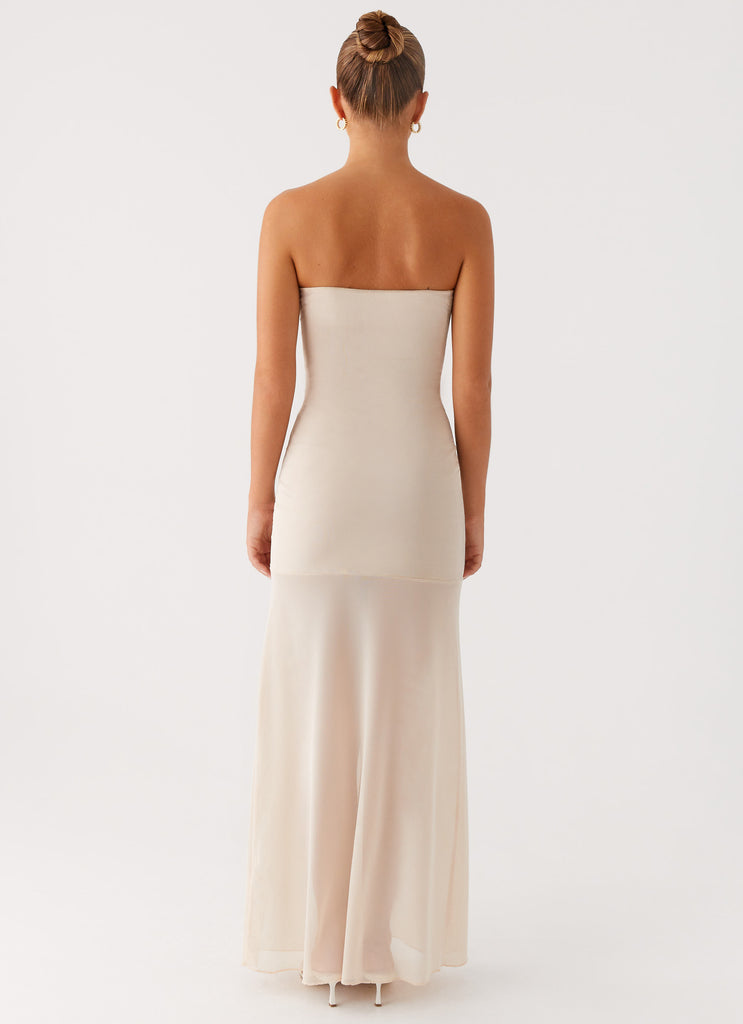 Lovie Maxi Dress - Beige Peppermayo US Lovie Maxi Dress - Beige Peppermayo US