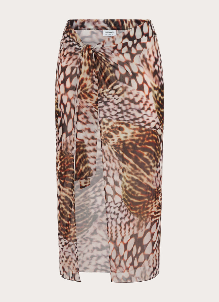 Low Tide Sarong Maxi Skirt - Leopard Hibiscus – Peppermayo US