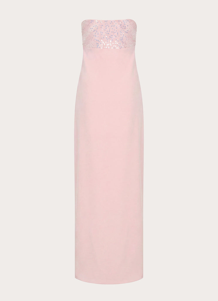 Lucienne Strapless Maxi Dress - Pink