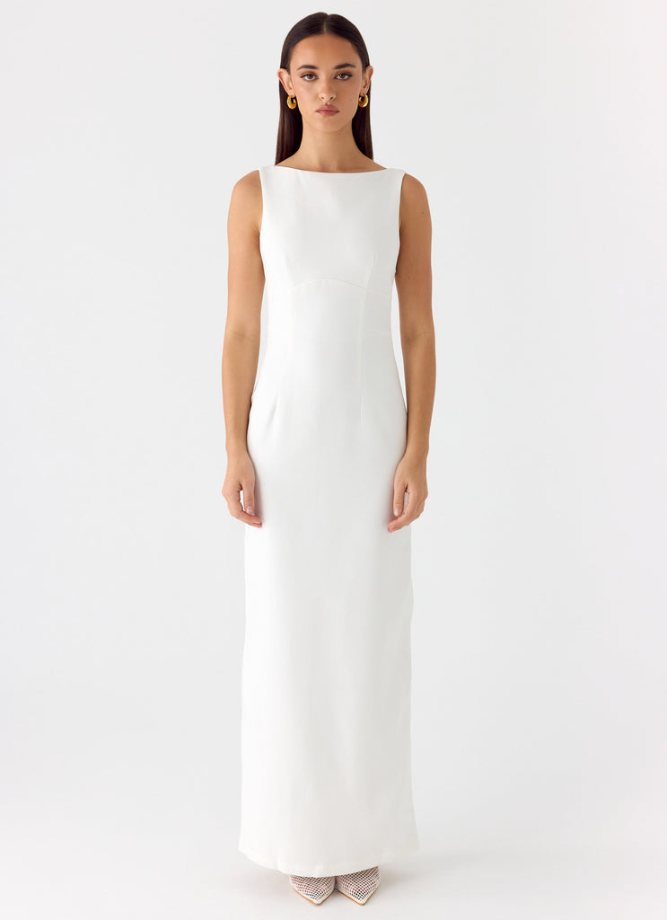 lillette maxi dress white Lillette Maxi Dress White, Women's Fashion, Dresses & Sets, Dresses on Carousell