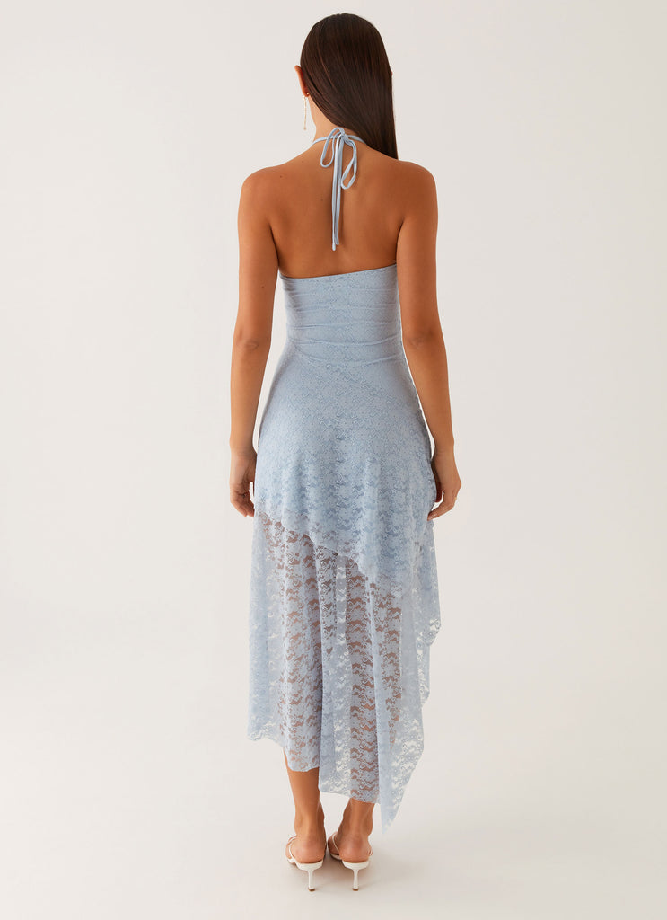 Lyndal Lace Midi Dress - Blue Peppermayo US Lyndal Lace Midi Dress - Blue Peppermayo US