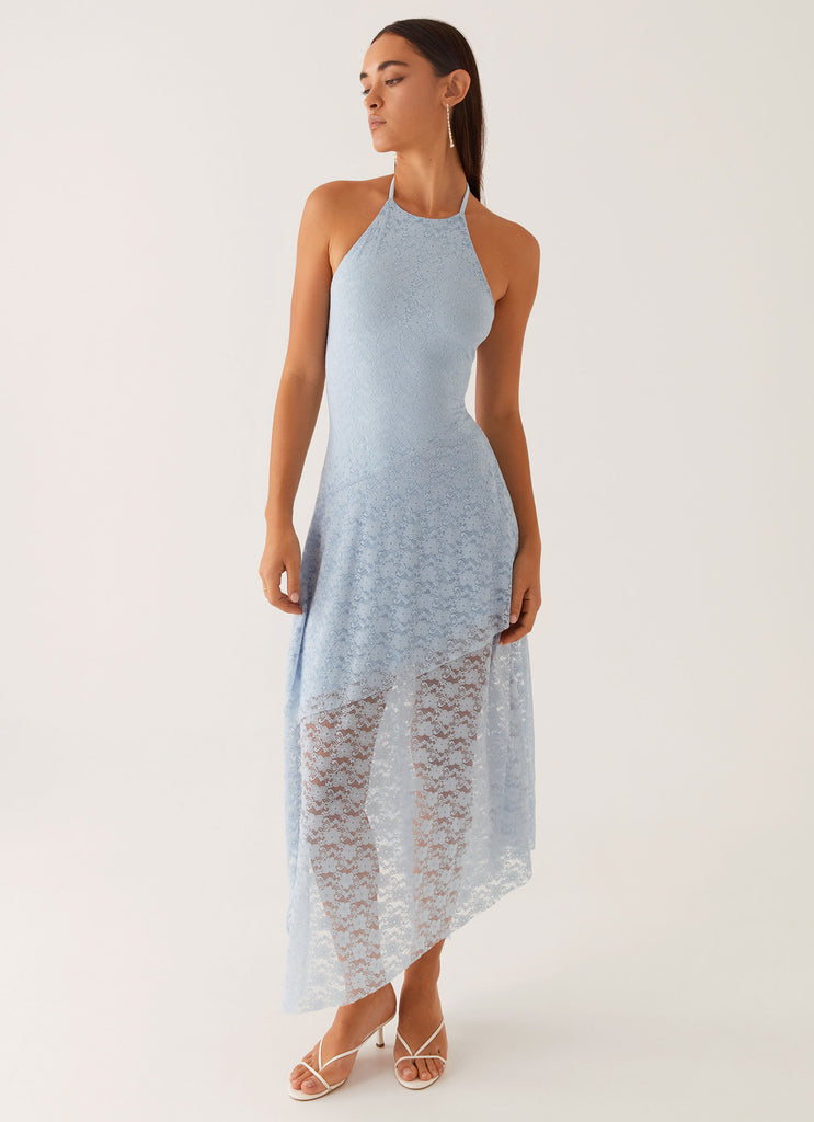 Lyndal Lace Midi Dress - Blue Peppermayo US Lyndal Lace Midi Dress - Blue Peppermayo US