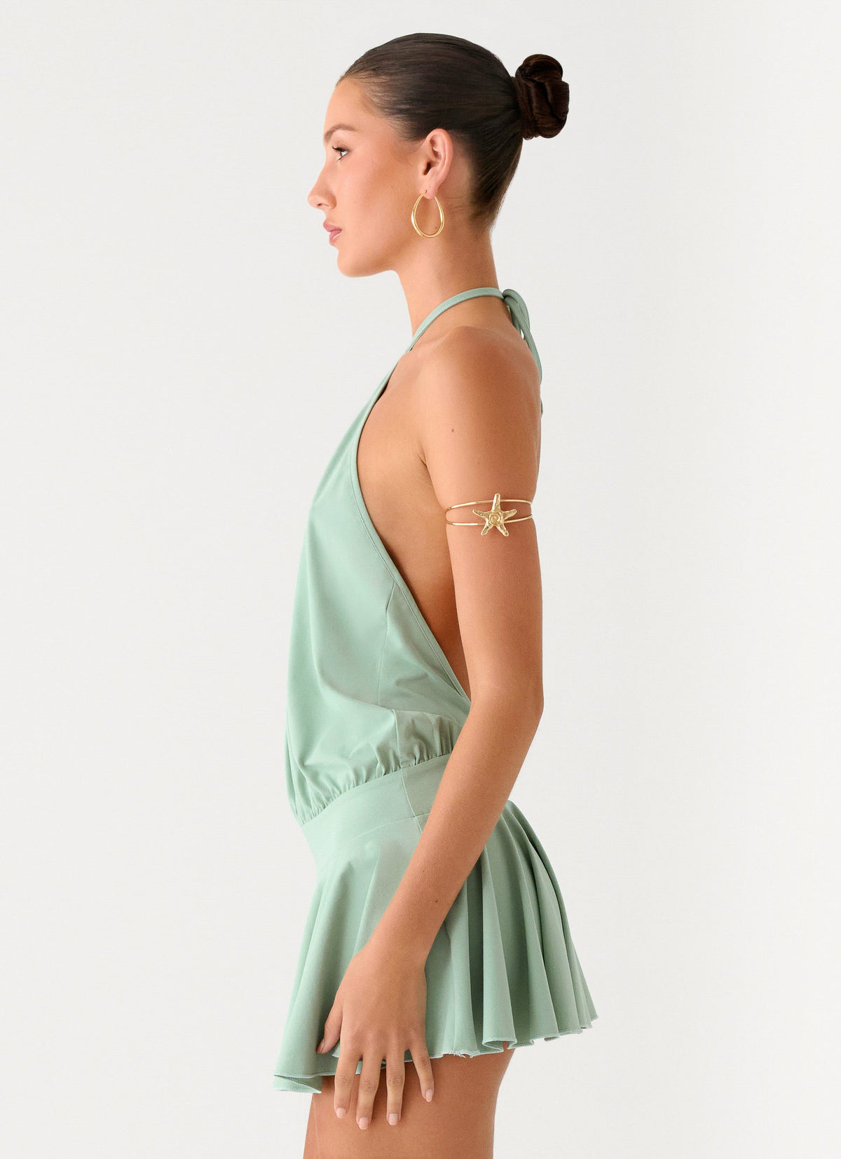 mable dresses Ruffle Dress Mable Mini Dress - Green