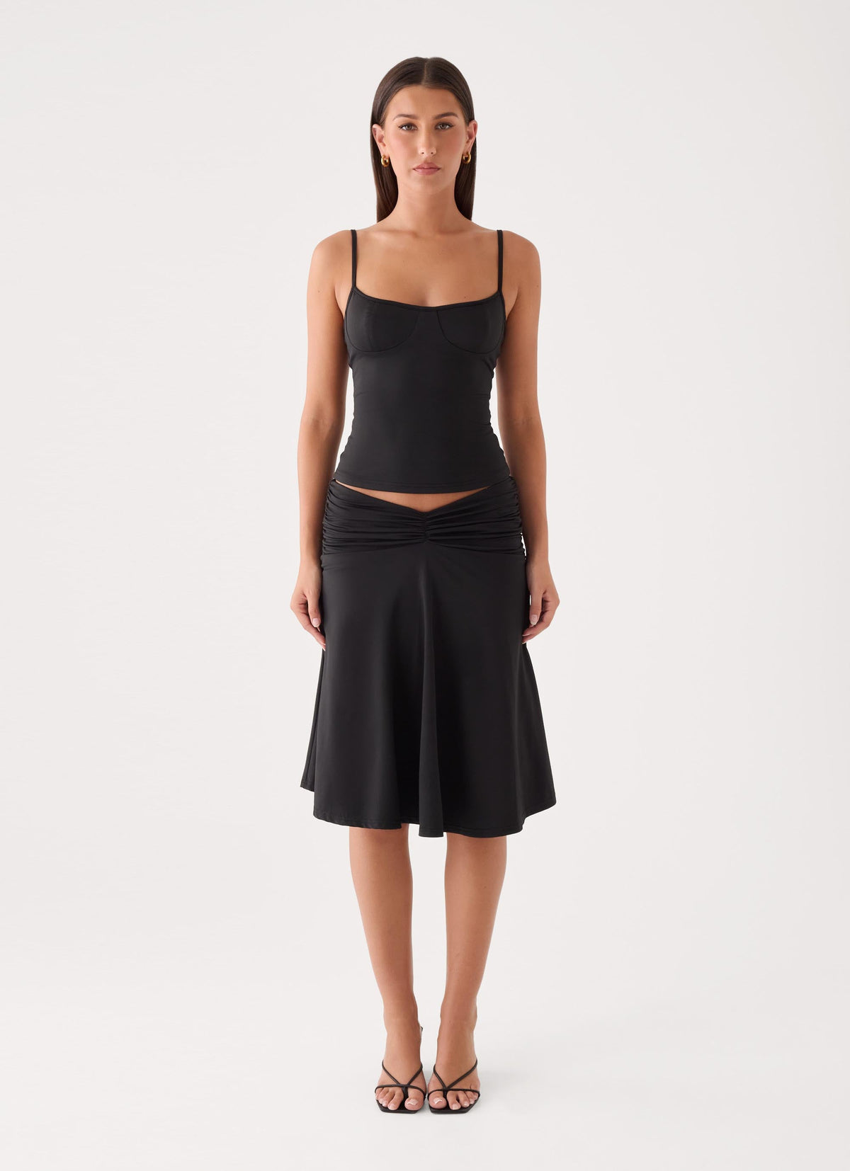 Madelyne Jersey Top - Black