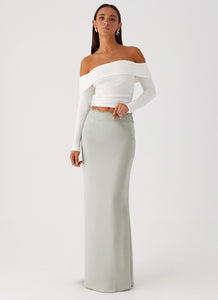 Maeve Maxi Skirt - Mint