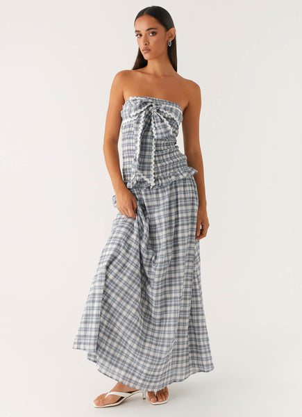 Malia Shirred Maxi Dress