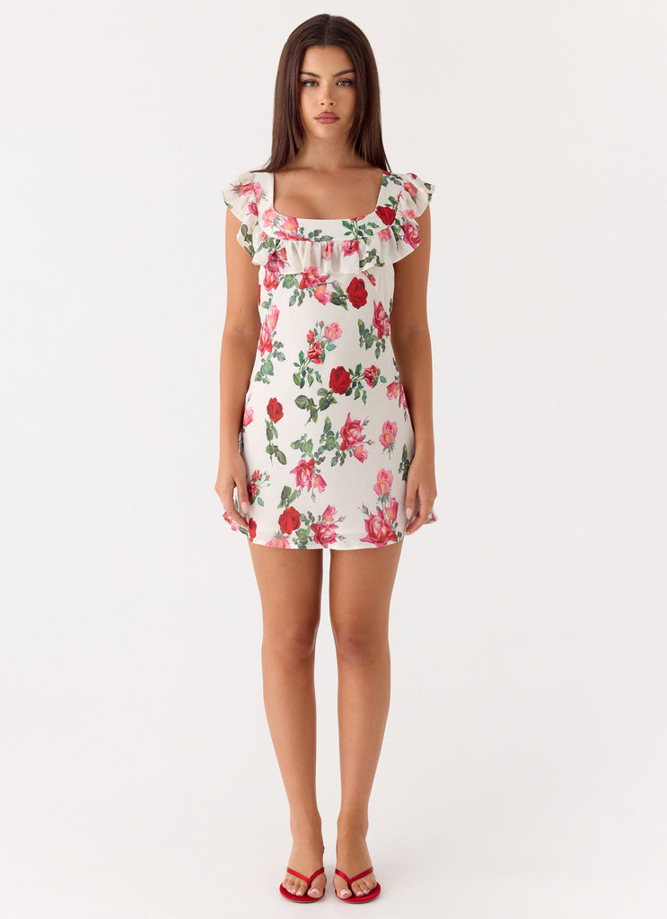 Malina Mini Dress - Ivory Bloom Ivory Bloom / US 6 Malina Mini Dress - Ivory Bloom Ivory Bloom / US 6