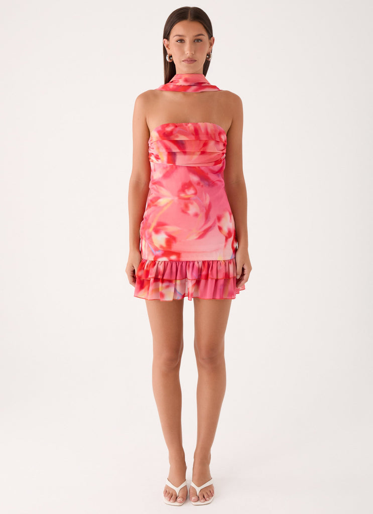 auteur studio manon mini dress Sorority Rush Dress | Manon Scarf Mini Dress