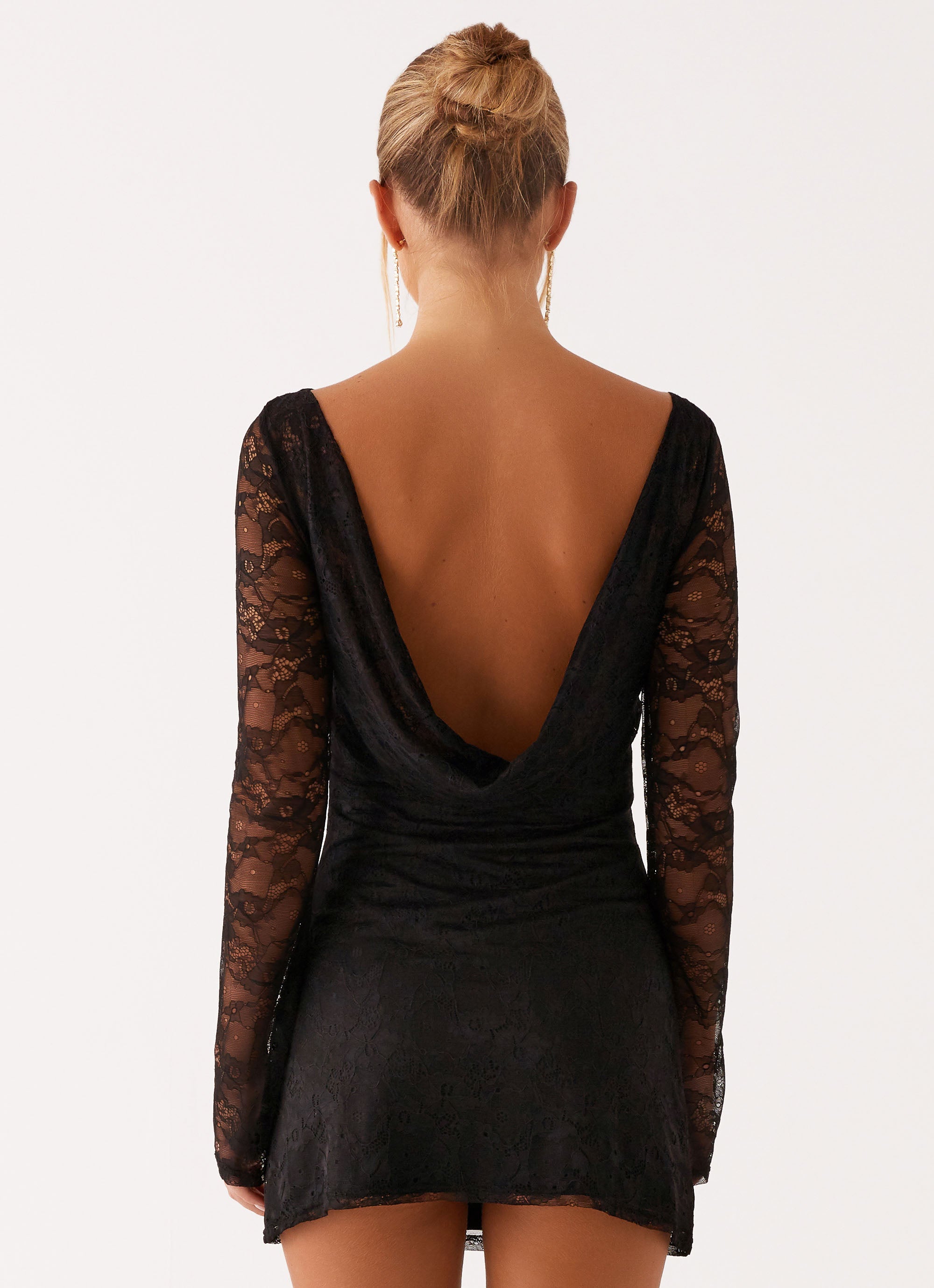 Mara Lace Mini Dress - Black Peppermayo US Mara Lace Mini Dress - Black Peppermayo US