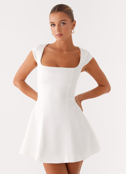 Maryjane Mini Dress - White – Peppermayo US Maryjane Mini Dress - White – Peppermayo US