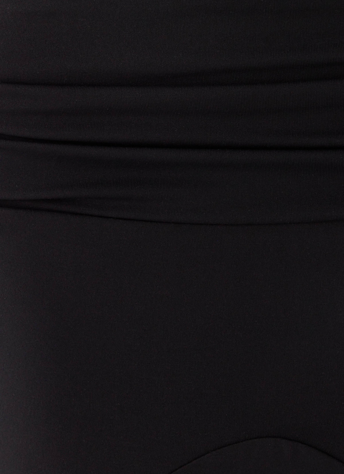 Maura Asymmetric Midi Skirt - Black