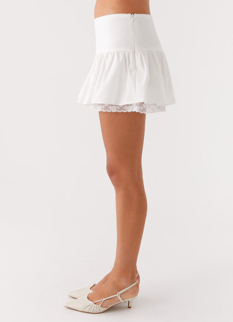 Mavis Mini Skirt White 4 Peppermayo