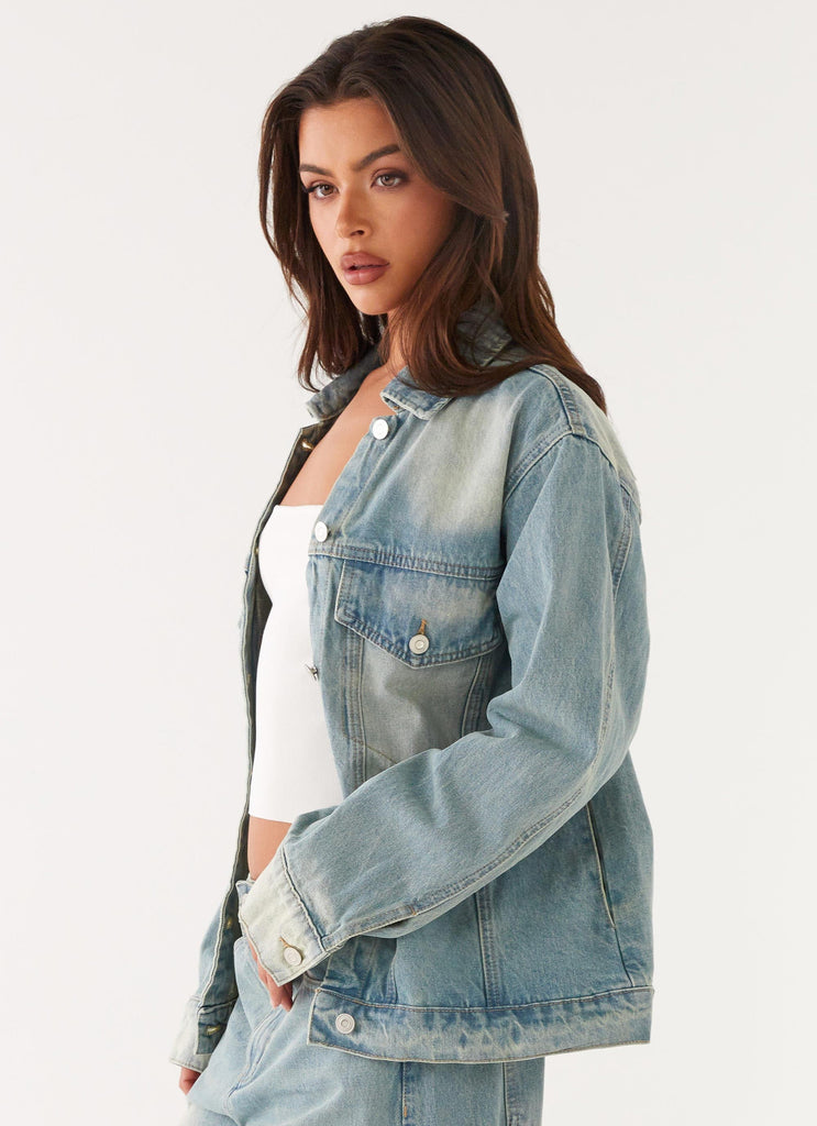 Maxwell Denim Jacket - Washed Blue