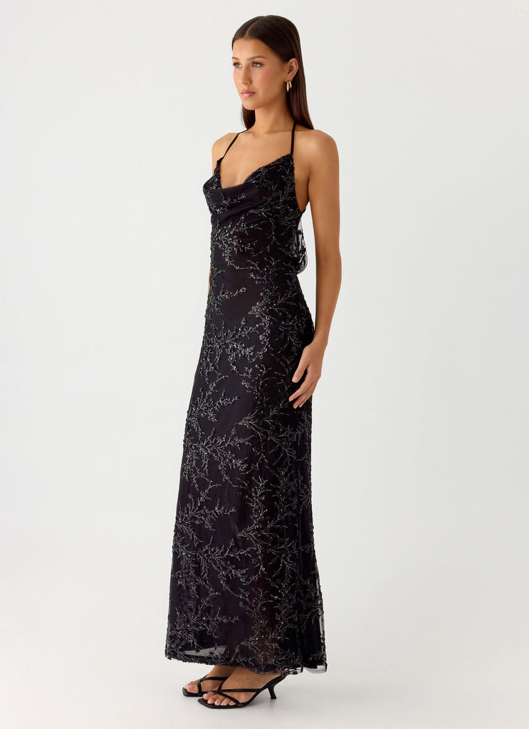 Mayim Sequin Maxi Dress - Black Black / US 16 Mayim Sequin Maxi Dress - Black Black / US 16