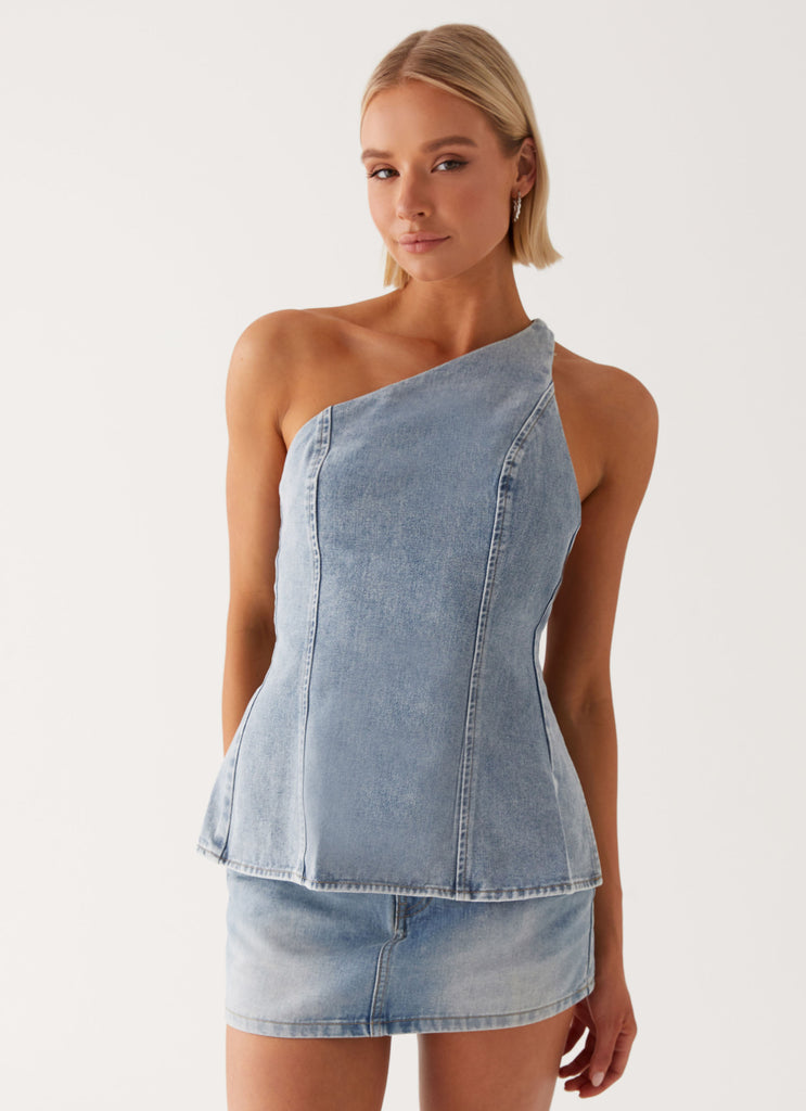 Maysa Denim Top - Blue Peppermayo US Maysa Denim Top - Blue Peppermayo US