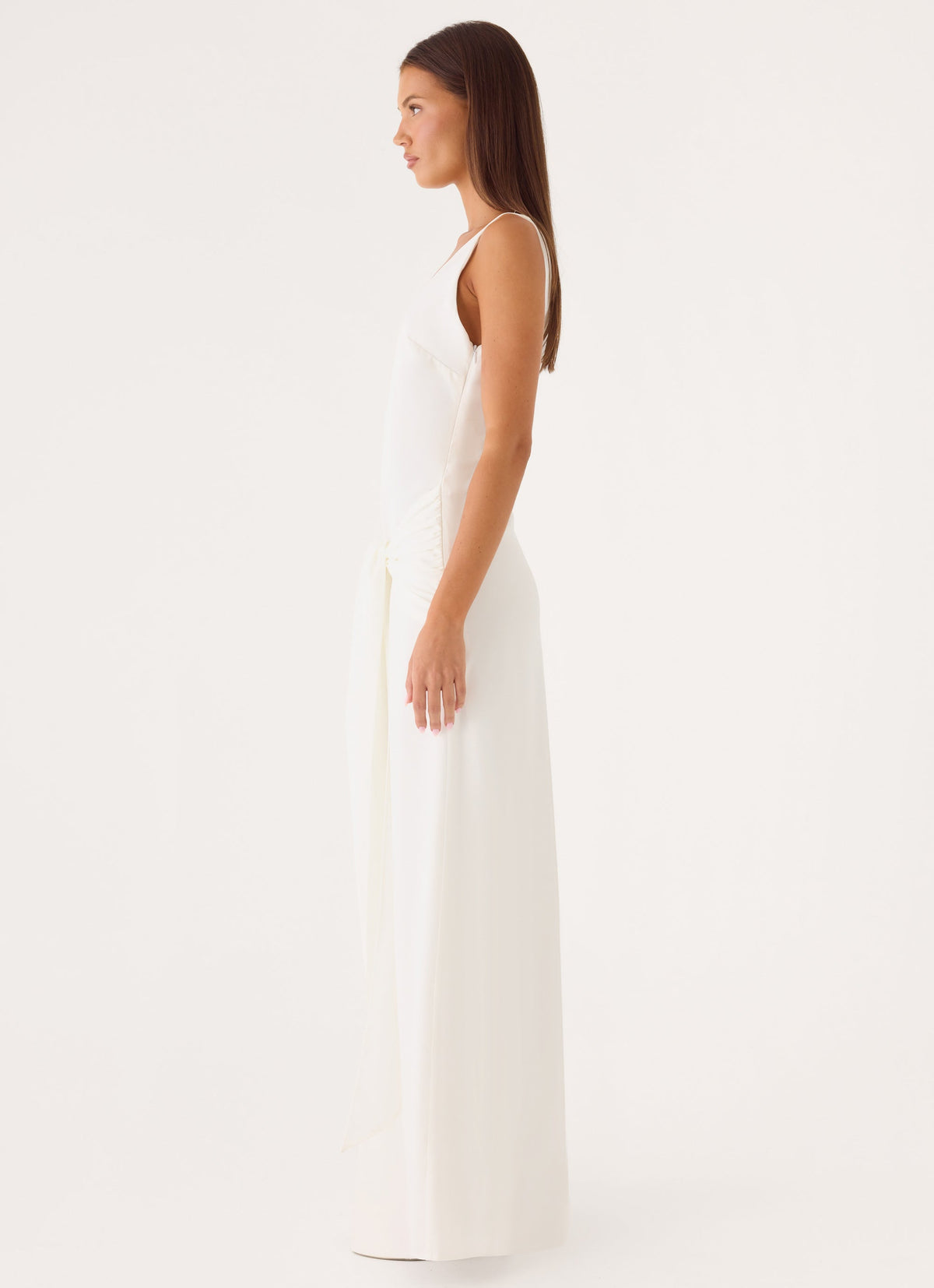 peppermayo white maxi dress Sorority | Maysie Dress Side seam invisible zipper Maysie Maxi Dress - White