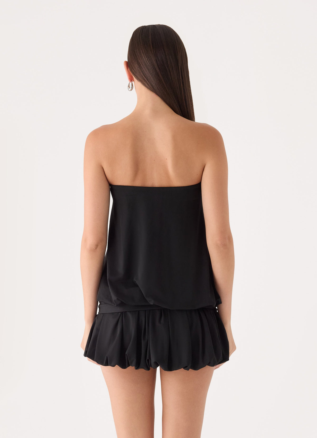 Mazie Strapless Mini Dress - Black