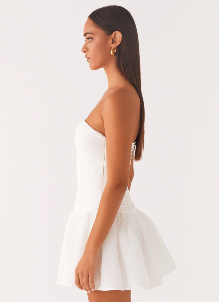 Meadow Dreams Mini Dress - White Peppermayo US Meadow Dreams Mini Dress - White Peppermayo US