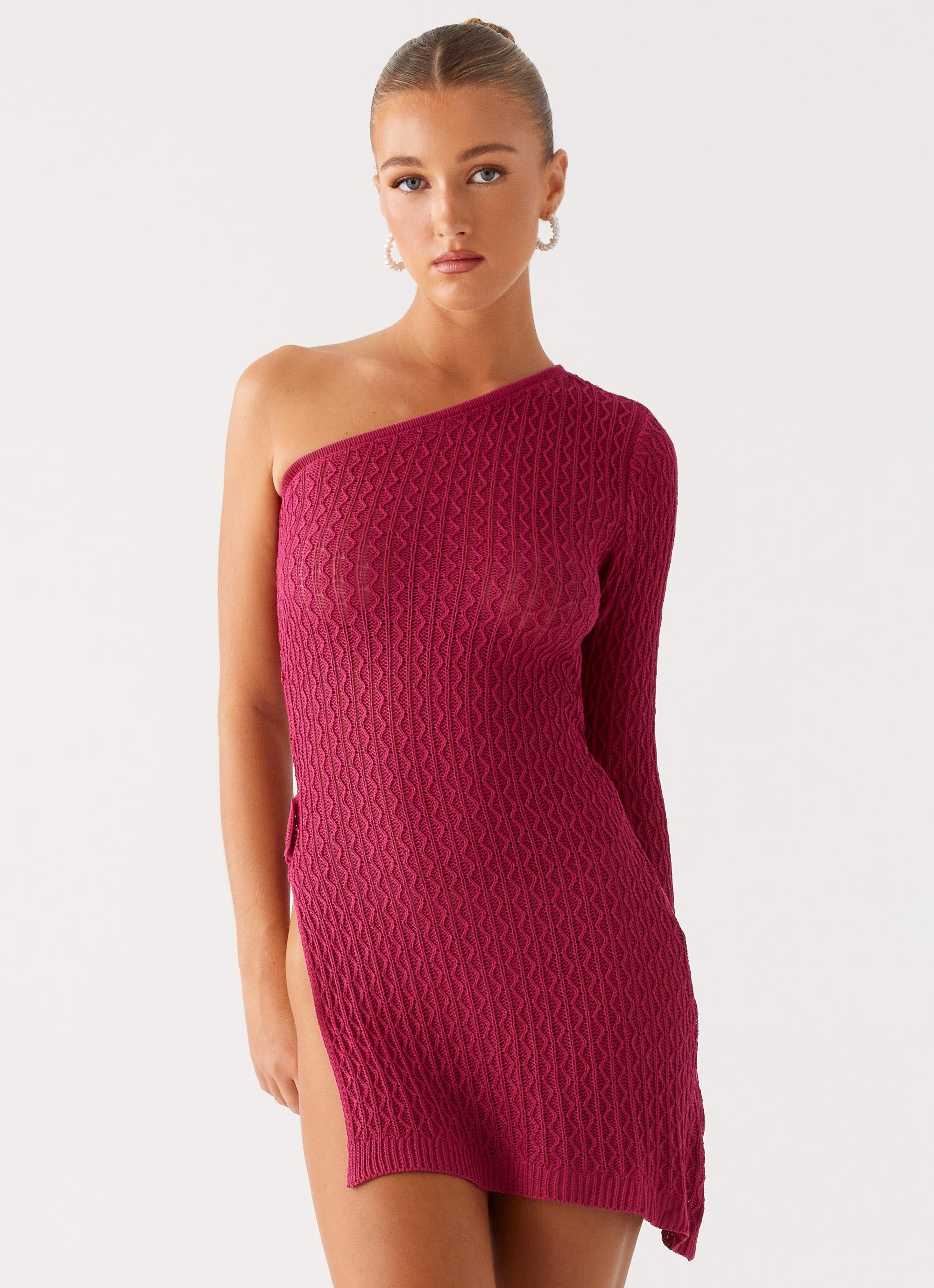 next to me knit dress pink Plus Size Bell Sleeve Long Sleeve Sweater Mock Neck, Next To Me Knit Dress in Pink, Size 2X,