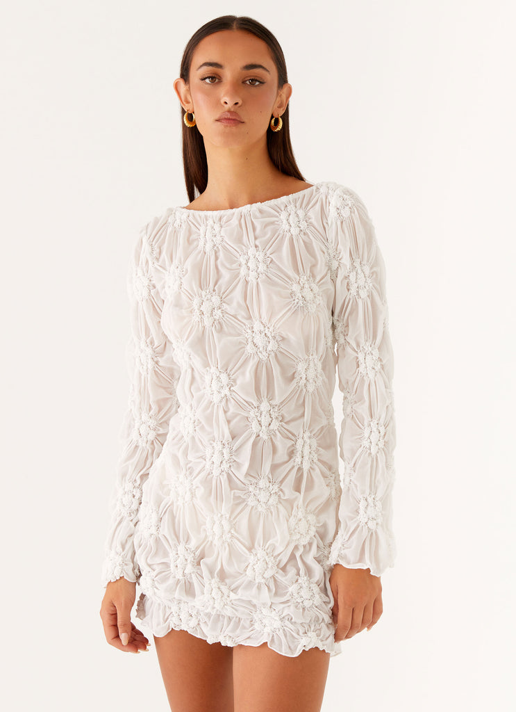 Mia Long Sleeve Dress - Ivory Mia Long Sleeve Dress - Ivory