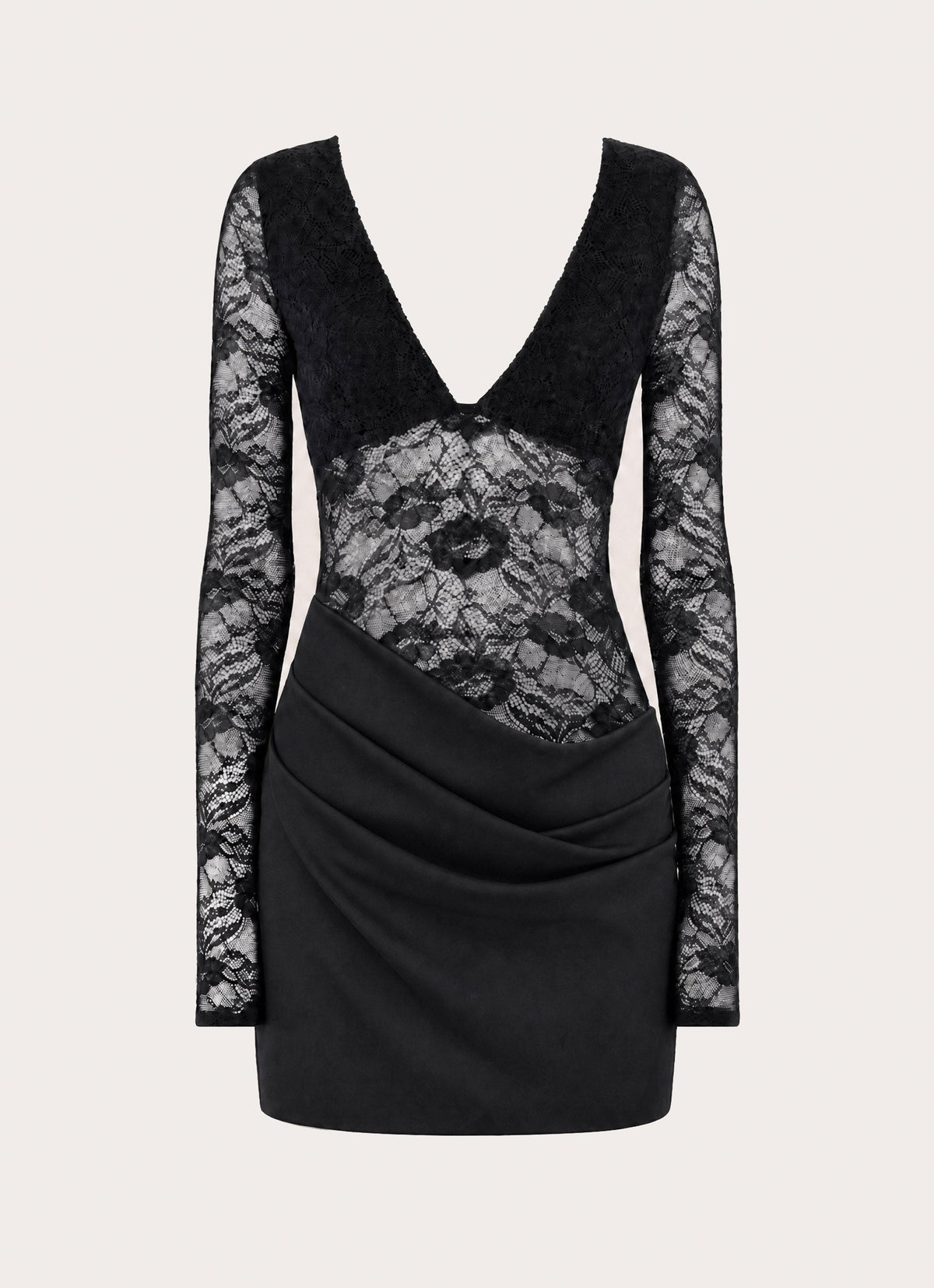 Michayla Lace Mini Dress - Black