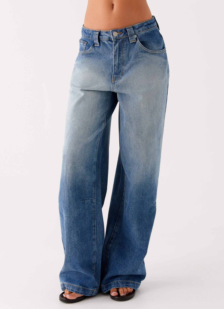 Powder Blue Jean Midwest Low Rise Denim Jeans - Powder Wash Blue – Peppermayo US