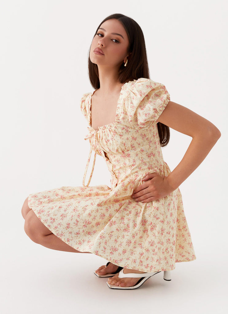 Puff Sleeve Mini Dresses