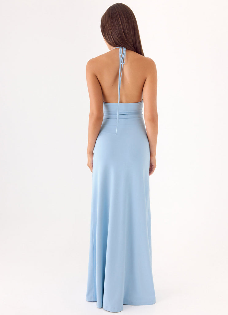 blue maxi dress near me Glam Royal Blue Dress - Blue Maxi Dress - Side Slit Maxi Dress