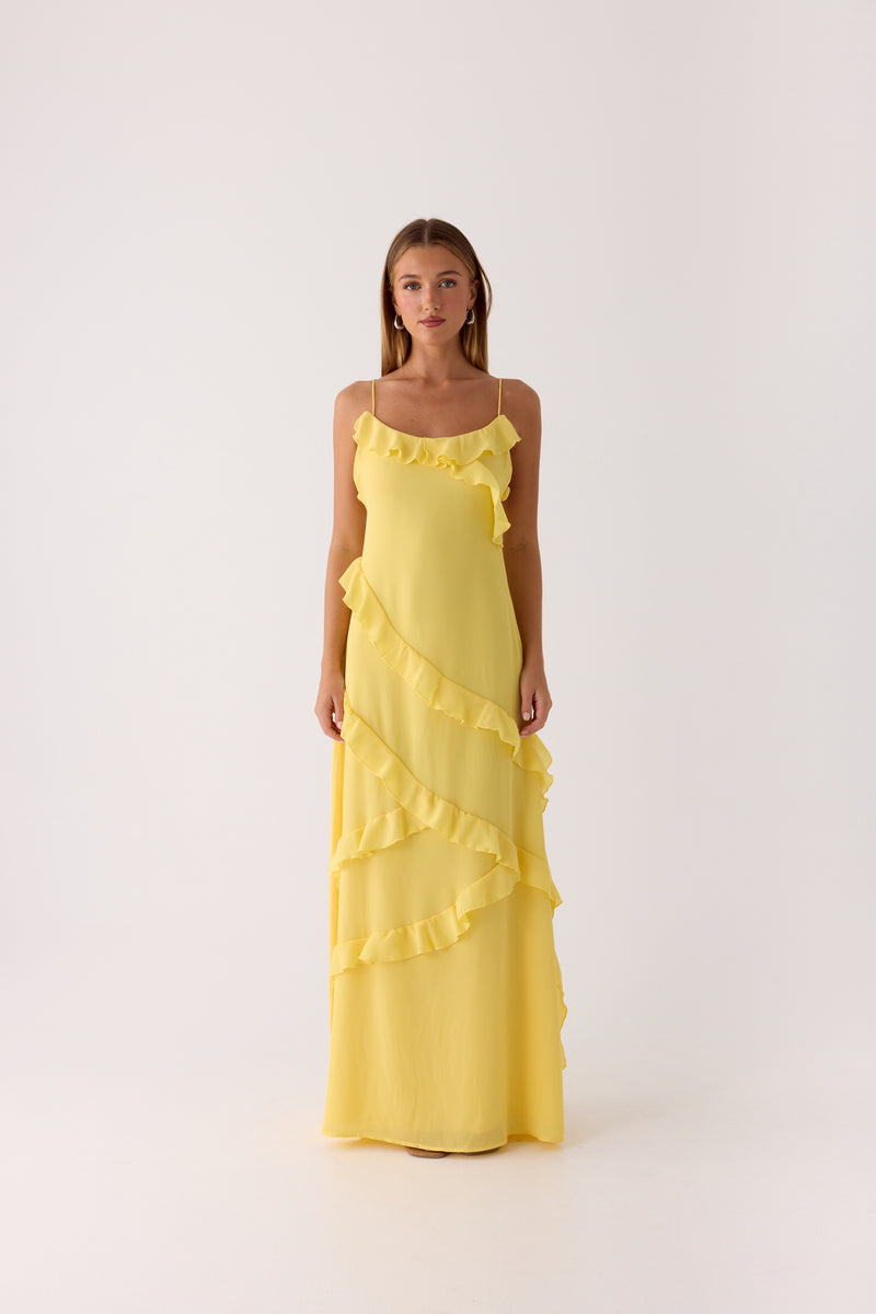Mishal Maxi Dress - Bright Lemon