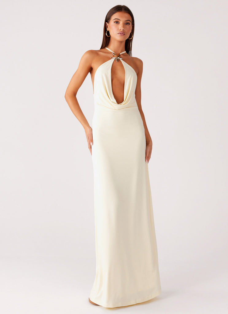 Mistlight Cowl Maxi Dress - Yellow Mistlight Cowl Maxi Dress - Yellow