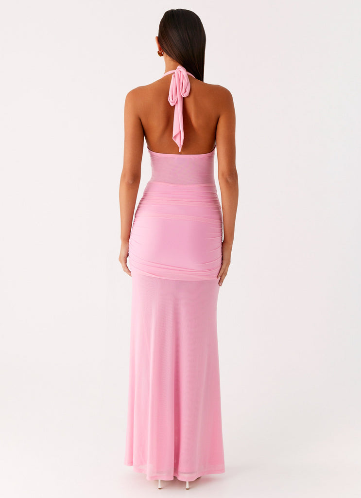 Miyah Halter Hardware Maxi Dress - Baby Pink Peppermayo US Miyah Halter Hardware Maxi Dress - Baby Pink Peppermayo US